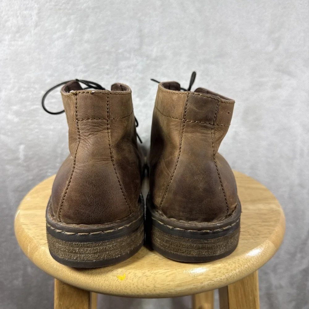 Born Shoes Chukka Boots Mens 13 Brown Leather Lace Up Ankle Casual Style H32708